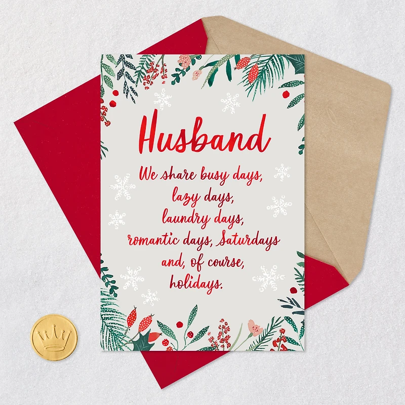 Grateful to Share All My Days With You Christmas Card for Husband for only USD 2.99 | Hallmark