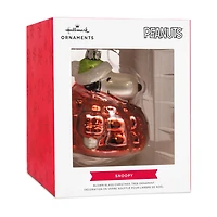 Peanuts® Snoopy in Puffer Coat Glass Hallmark Ornament for only USD 11.49 | Hallmark