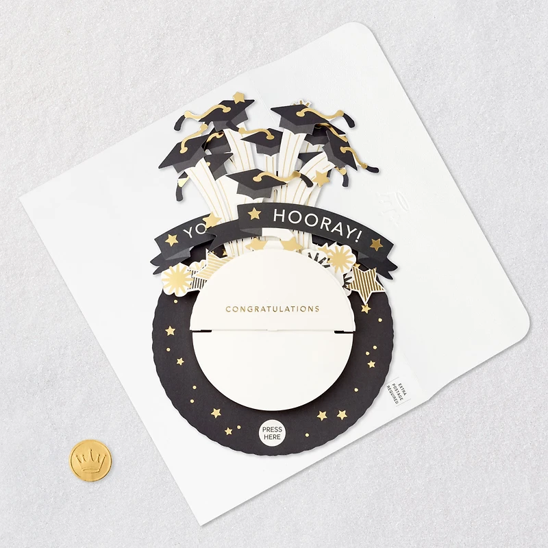 You Did It Musical 3D Pop-Up Graduation Card With Motion for only USD 14.99 | Hallmark