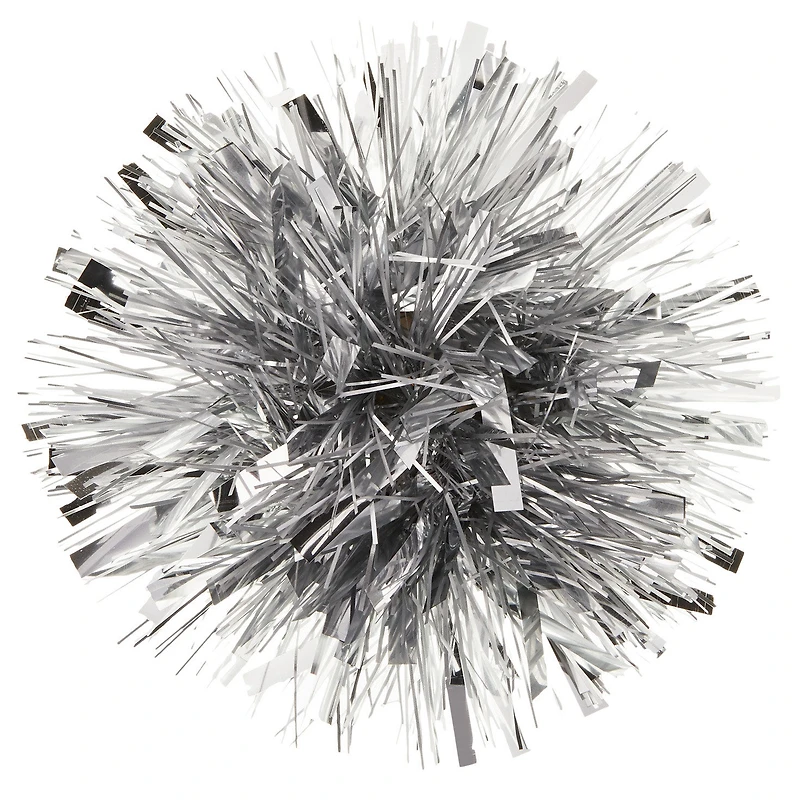 5" Silver Metallic Pom-Pom Gift Bow for only USD 3.99 | Hallmark