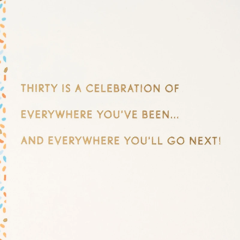 Celebrating You Balloon and Confetti 30th Birthday Card for only USD 4.99 | Hallmark