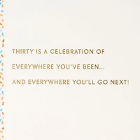 Celebrating You Balloon and Confetti 30th Birthday Card for only USD 4.99 | Hallmark
