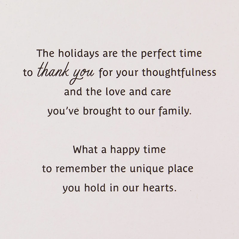You've Brought So Much to Our Family Christmas Card for Sister-in-Law for only USD 4.99 | Hallmark