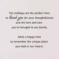 You've Brought So Much to Our Family Christmas Card for Sister-in-Law for only USD 4.99 | Hallmark
