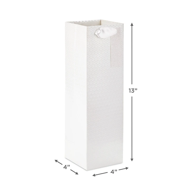 13" Embossed Silver Rings Wine Gift Bag for only USD 7.99 | Hallmark