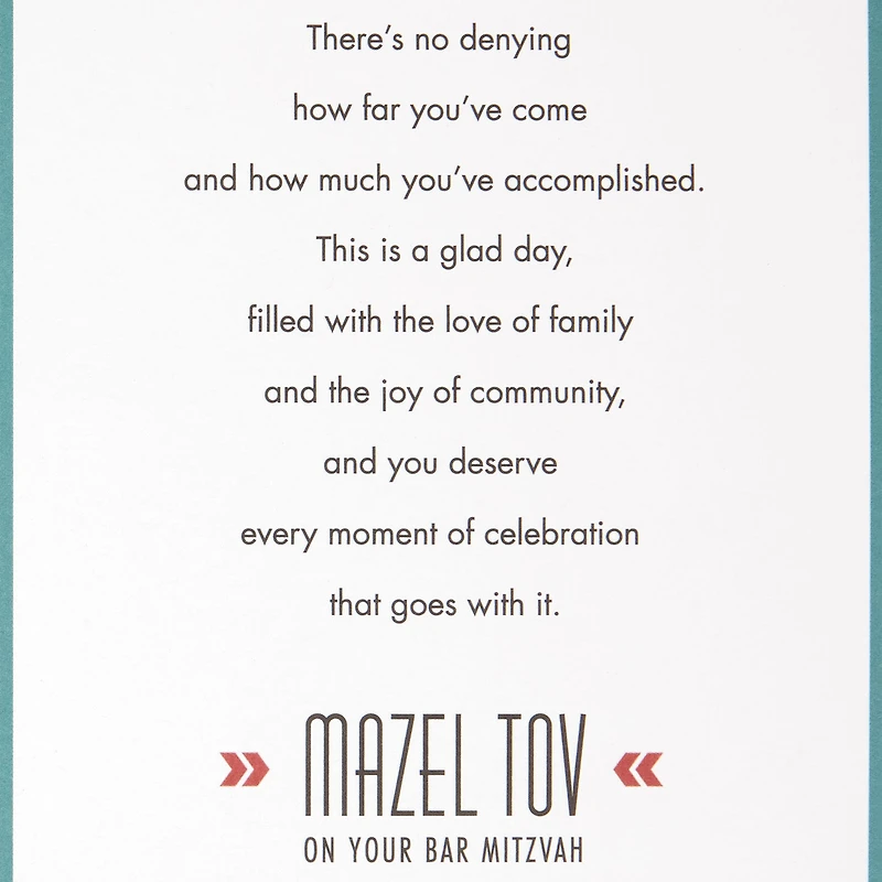 A Day Filled With Love and Joy Bar Mitzvah Card for Nephew for only USD 2.99 | Hallmark