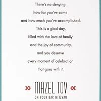 A Day Filled With Love and Joy Bar Mitzvah Card for Nephew for only USD 2.99 | Hallmark