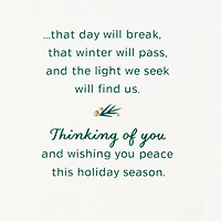 Wishing You Peace Thinking of You Christmas Card for only USD 3.99 | Hallmark