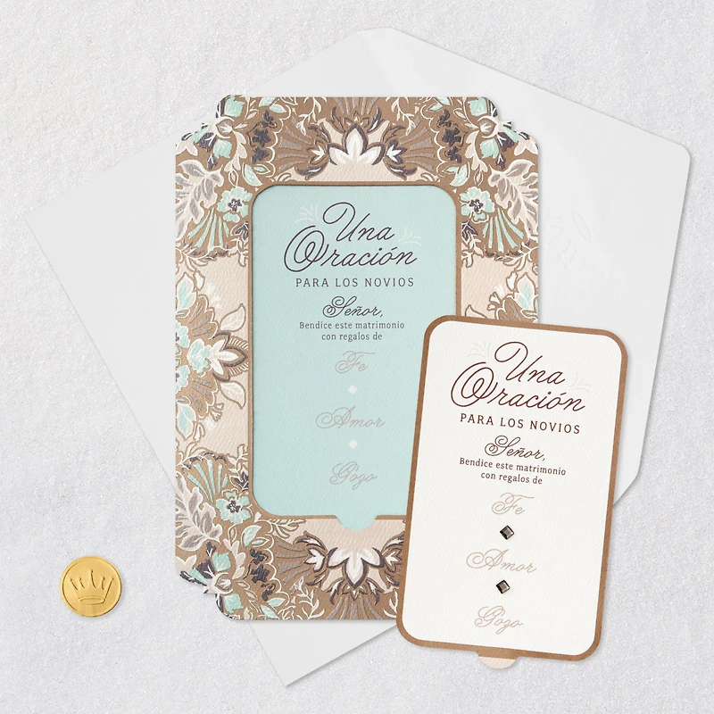 Joy Religious Spanish-Language Wedding Card for Couple With Prayer Card for only USD 5.99 | Hallmark