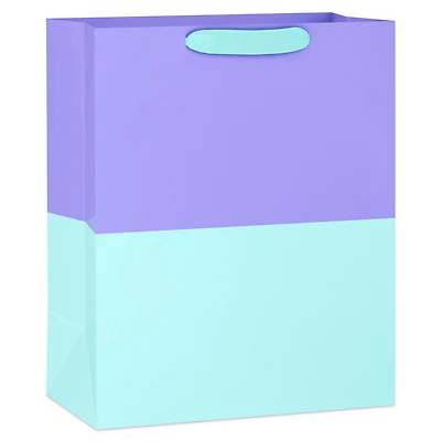 13" Lavender and Aqua Color Block Large Gift Bag for only USD 4.99 | Hallmark