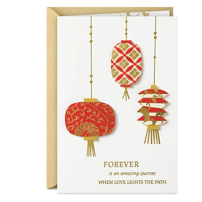 Red and Gold Lanterns Wedding Card for only USD 4.99 | Hallmark