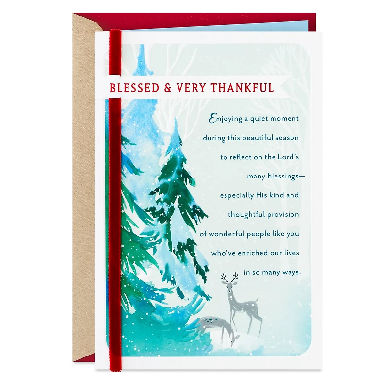 Blessed and Very Thankful Religious Christmas Card for only USD 5.99 | Hallmark