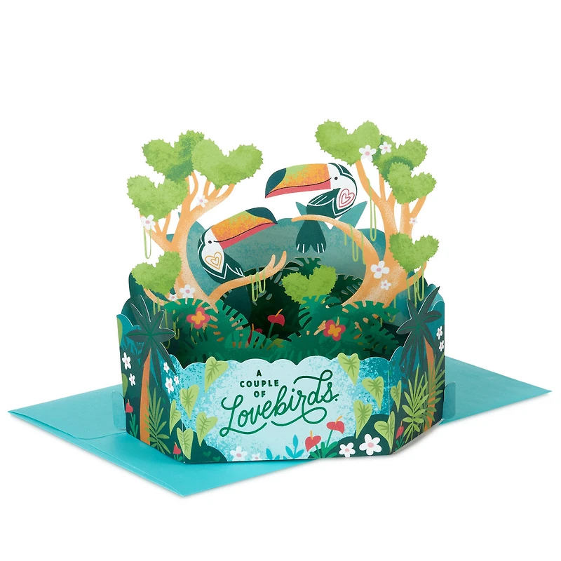 A Couple of Lovebirds 3D Pop-Up Love Card for only USD 7.99 | Hallmark