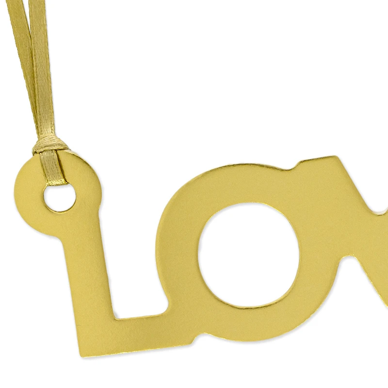 Gold "Love" Die-Cut Gift Trim for only USD 4.49 | Hallmark