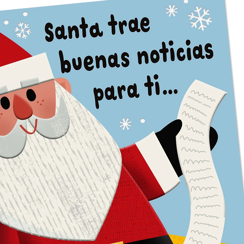 Santa Brings Good News Spanish-Language Money Holder Christmas Card for only USD 2.99 | Hallmark