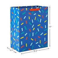 13" Confetti on Blue Large Gift Bag for only USD 4.49 | Hallmark