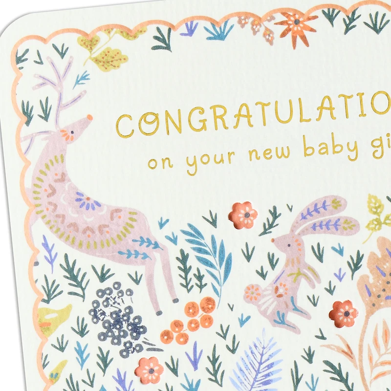 Endless Wonder and Pure Joy New Baby Girl Card for only USD 4.99 | Hallmark