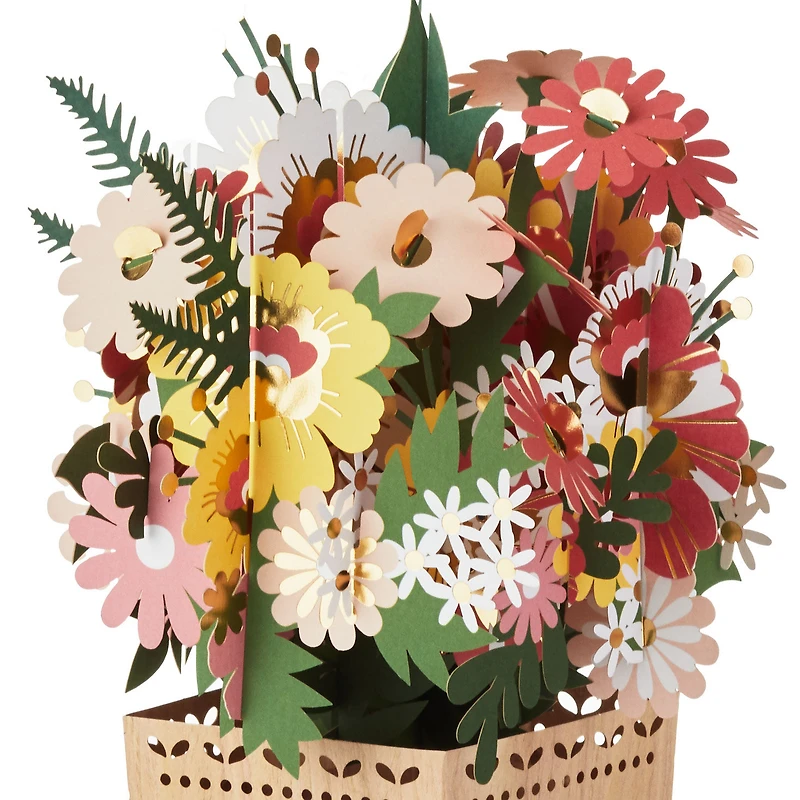 Jumbo Flower Bouquet in Vase 3D Pop-Up Blank Card for only USD 19.99 | Hallmark