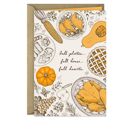 Full Plates, Full Hearts Thanksgiving Card for only USD 0.99 | Hallmark