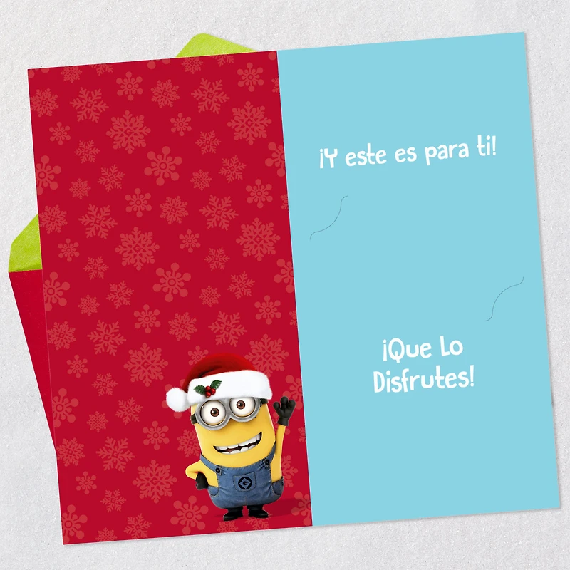 Minions Play and Be Happy Funny Spanish-Language Money Holder Christmas Card for only USD 2.99 | Hallmark