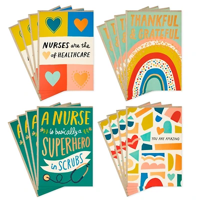 Nurse Appreciation Boxed Thank-You Cards Assortment, Pack of 16 for only USD 9.99 | Hallmark
