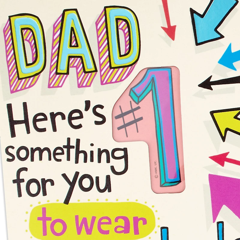 #1 Daughter Funny Card for Dad With Pin for only USD 6.59 | Hallmark