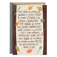Gathering to Share With Faith and Love Thanksgiving Card for only USD 3.59 | Hallmark