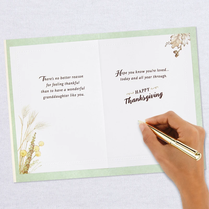 Pumpkin in a Field Thanksgiving Card for Granddaughter for only USD 3.99 | Hallmark