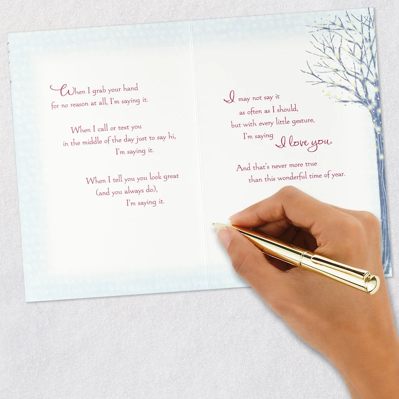 Saying I Love You Romantic Christmas Card for only USD 5.99 | Hallmark