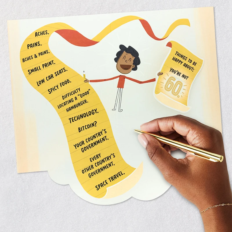 List of Things to Complain About Funny Pop-Up 50th Birthday Card for only USD 5.59 | Hallmark