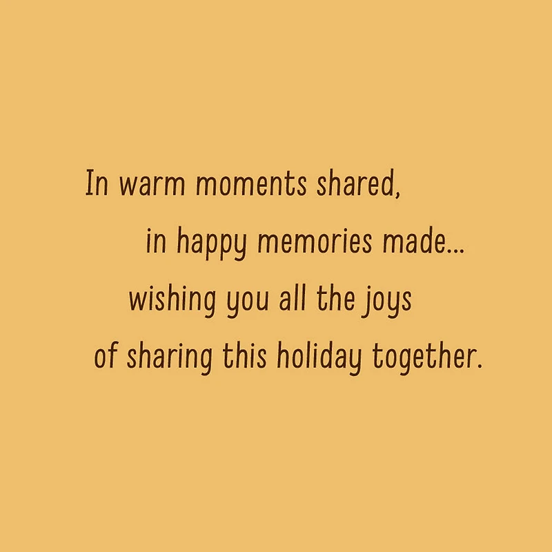 Warm Moments and Happy Memories Thanksgiving Card for Both for only USD 2.00 | Hallmark