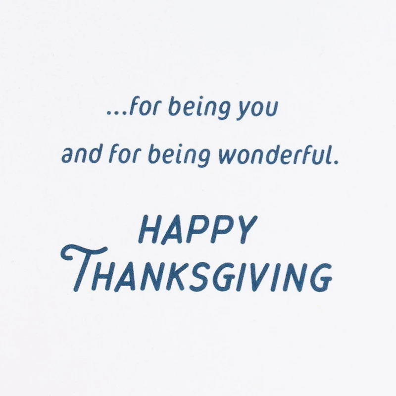 Thanks for Being You and Being Wonderful Thanksgiving Card for Daughter for only USD 4.99 | Hallmark