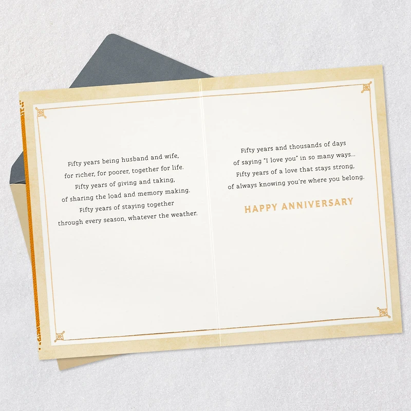 Happy Golden Anniversary 50th Anniversary Card for only USD 5.99 | Hallmark