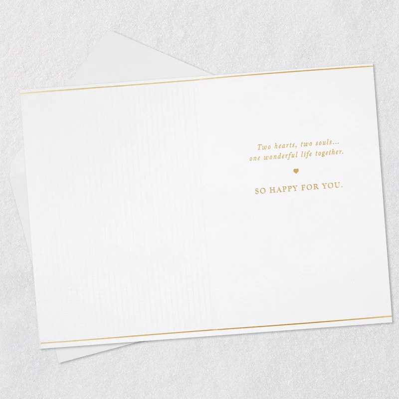 Gold Floral Heart Congratulations Wedding Card for only USD 5.99 | Hallmark