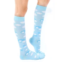 Living Royal Clouds on Sky Blue Compression Socks for only USD 15.00 | Hallmark