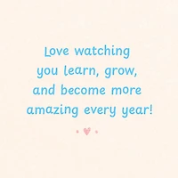 Love Watching You Grow 3rd Birthday Card for only USD 3.99 | Hallmark