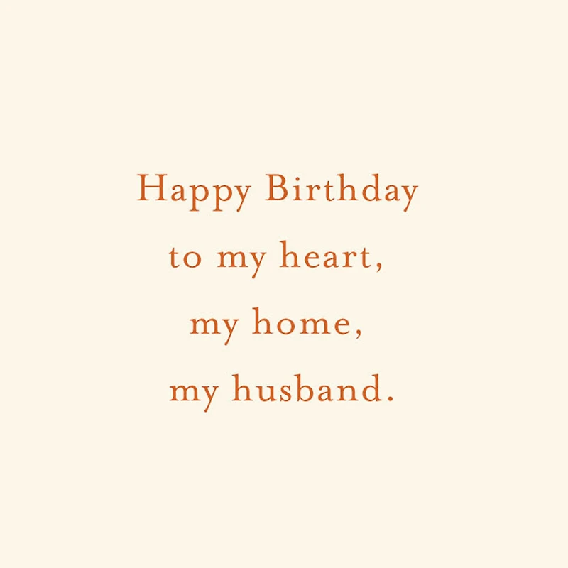 My Heart, My Home Birthday Card for Husband for only USD 4.59 | Hallmark