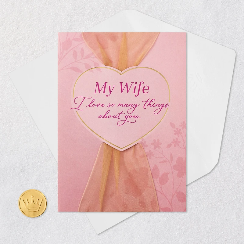I Love So Many Things About You Birthday Card for Wife for only USD 7.99 | Hallmark
