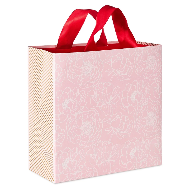 10.4" Flowers on Pink Large Square Valentine's Day Gift Bag for only USD 7.99 | Hallmark