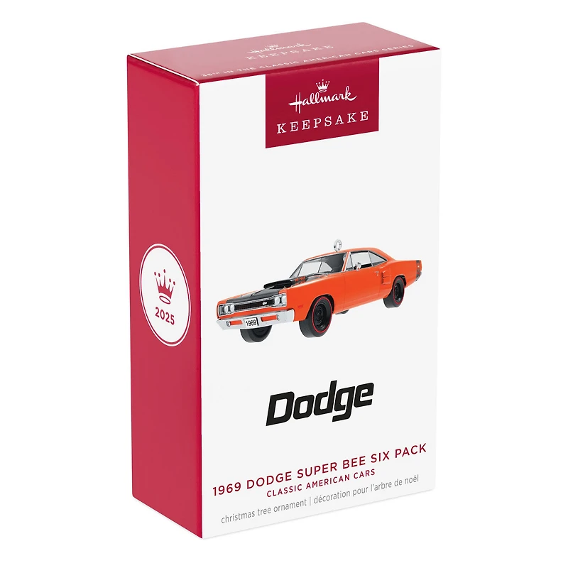 Classic American Cars 1969 Dodge Super Bee Six Pack 2025 Metal Ornament for only USD 28.99 | Hallmark