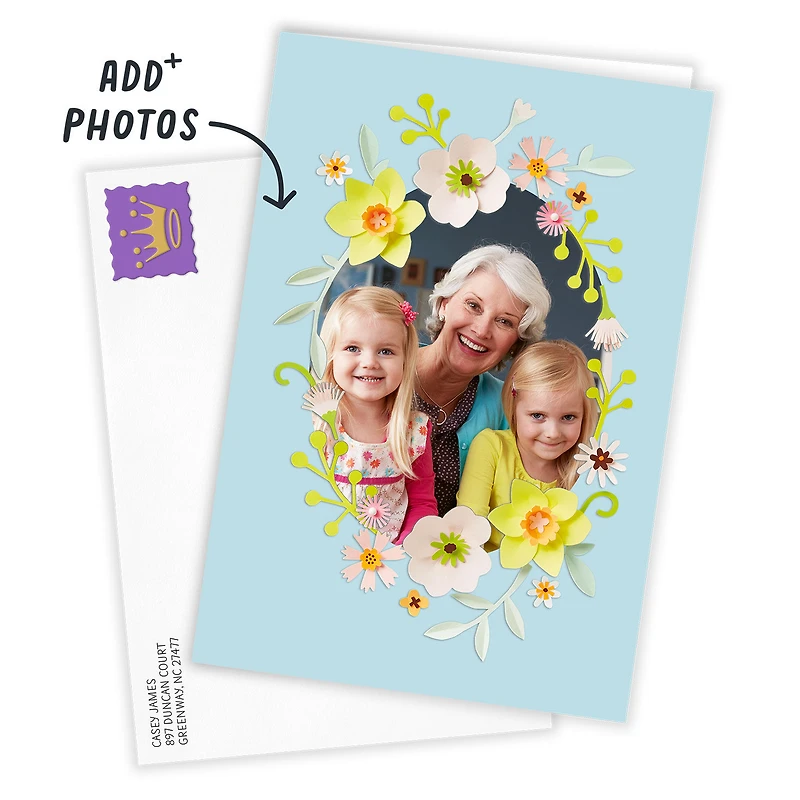 Floral Oval Frame Custom Easter Card for only USD 4.99 | Hallmark