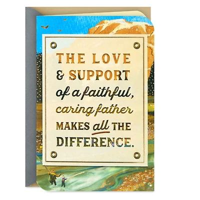 The Love and Support of a Faithful Dad Religious Father's Day Card for only USD 5.99 | Hallmark