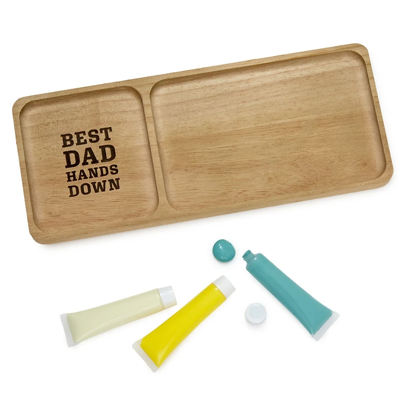 Best Dad Hands Down Trinket Tray Handprint Kit, 12x5 for only USD 28.99 | Hallmark