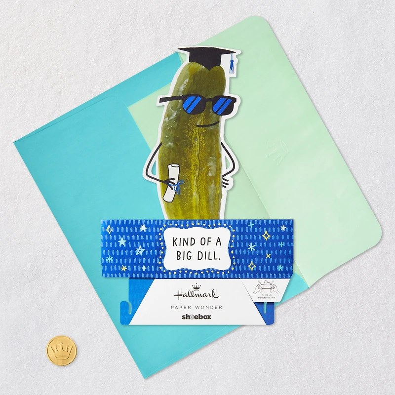 You're Kind of a Big Dill Funny 3D Pop-Up Graduation Card for only USD 7.99 | Hallmark