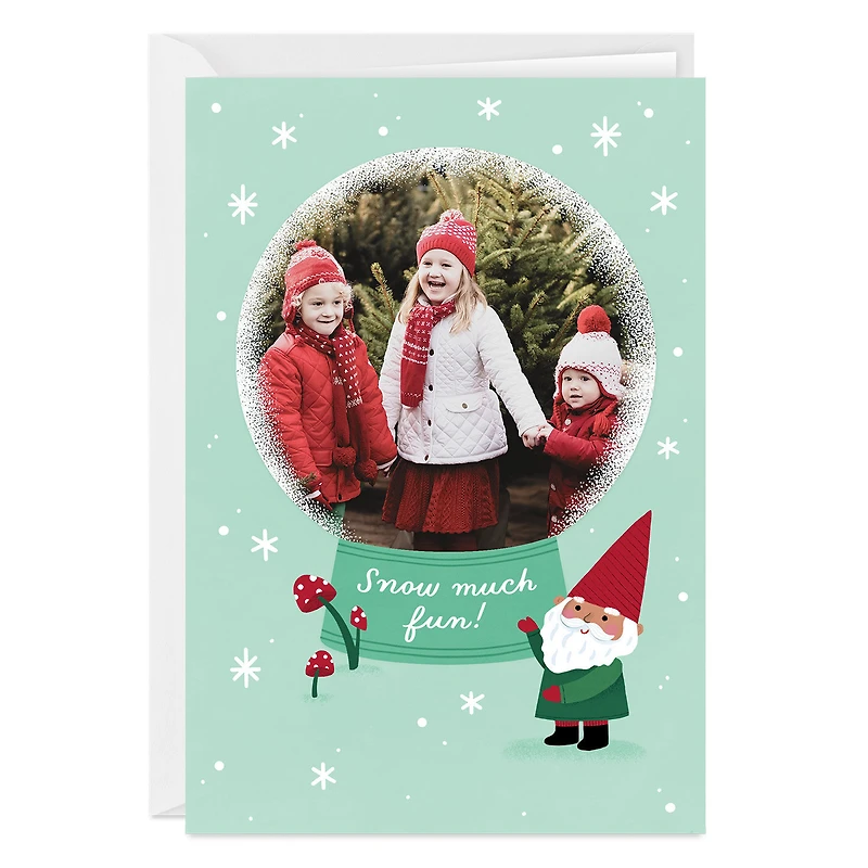 Snow Much Fun Snow Globe Custom Holiday Card for only USD 4.99 | Hallmark