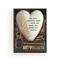 Demdaco Guardian Angel Art Heart With Key Stand for only USD 22.99 | Hallmark