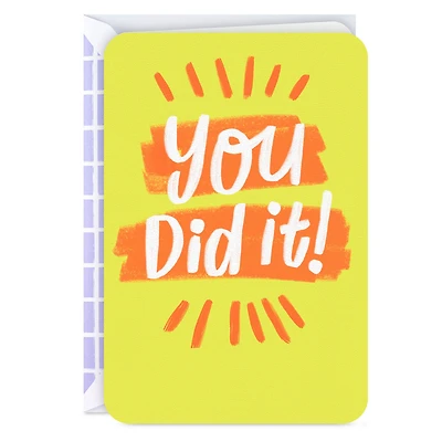 You Did It Congratulations Card for only USD 2.99 | Hallmark