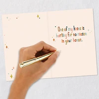 My Knee Hurts in Your Honor Funny 40th Birthday Card for only USD 4.49 | Hallmark