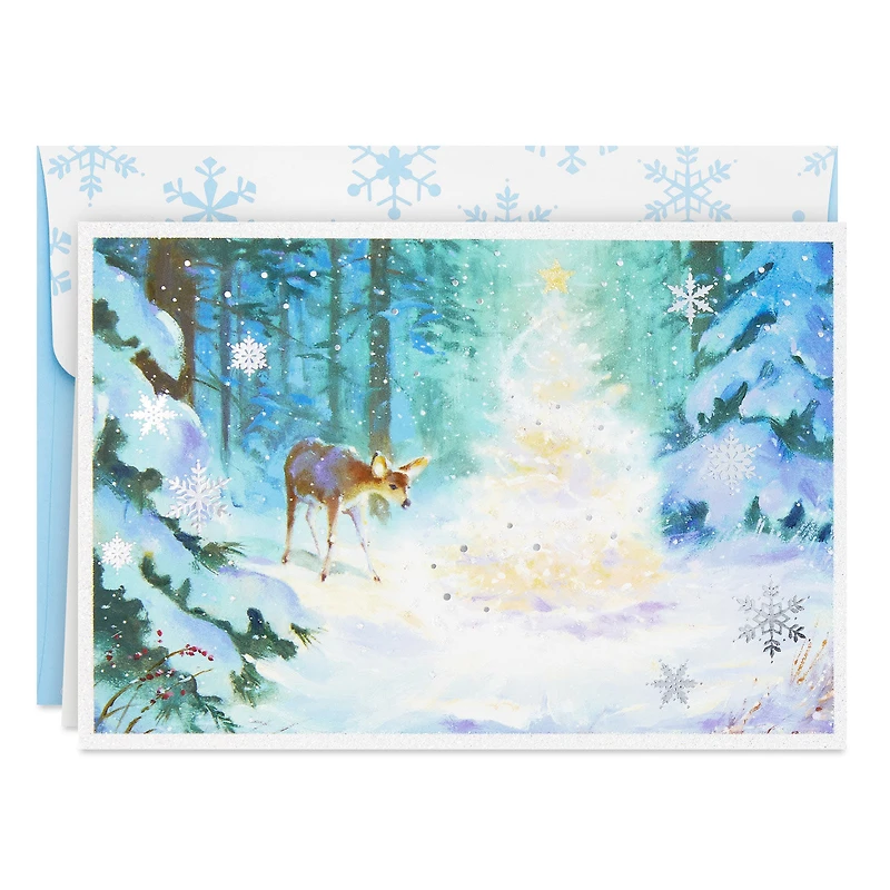 Deer and Tree in Forest Boxed Christmas Cards, Pack of 16 for only USD 15.49 | Hallmark