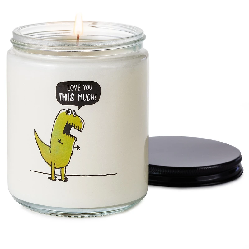 T-Rex Love You This Much Scented Single-Wick Jar Candle, 7 oz. for only USD 14.99 | Hallmark